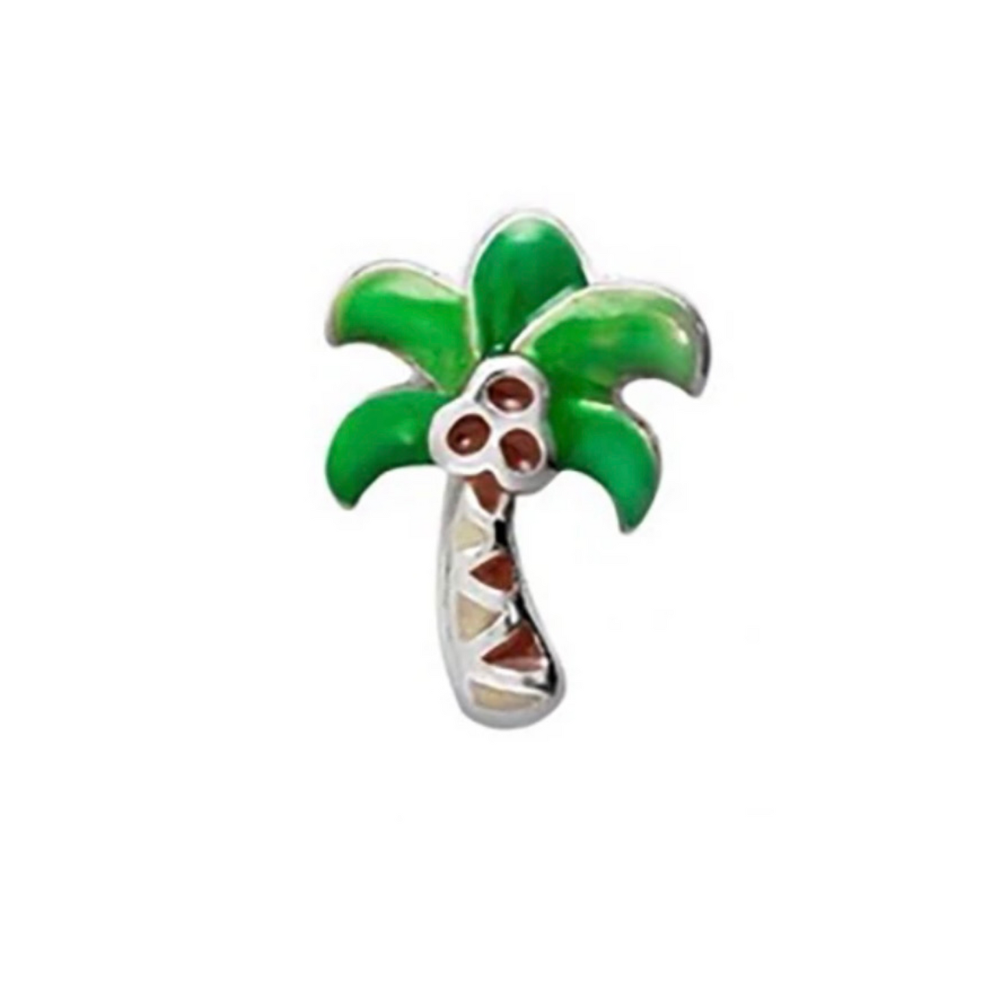 Memory Locket Charm - Palm Tree