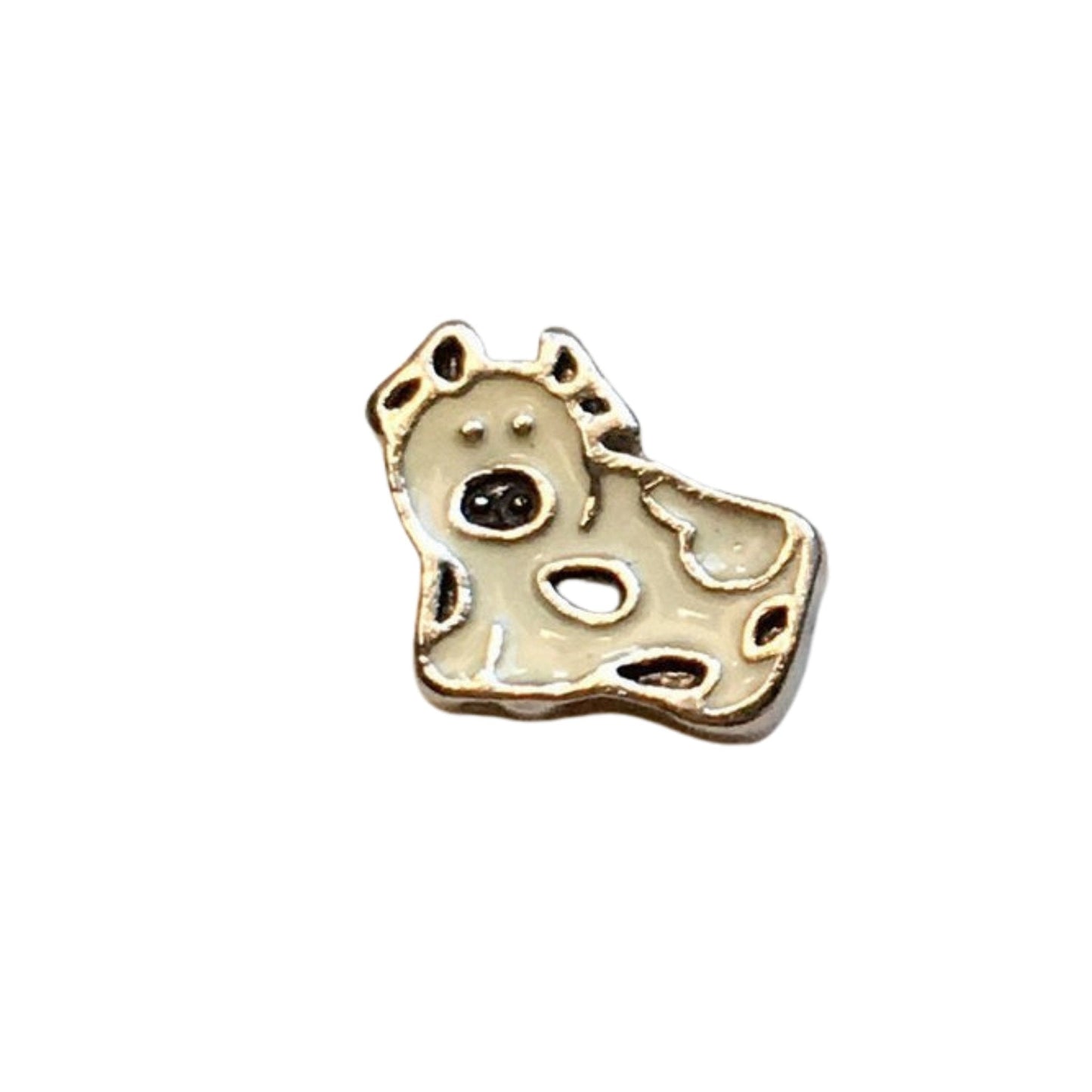 Memory Locket Charm - Cow - The Little Jewellery Company