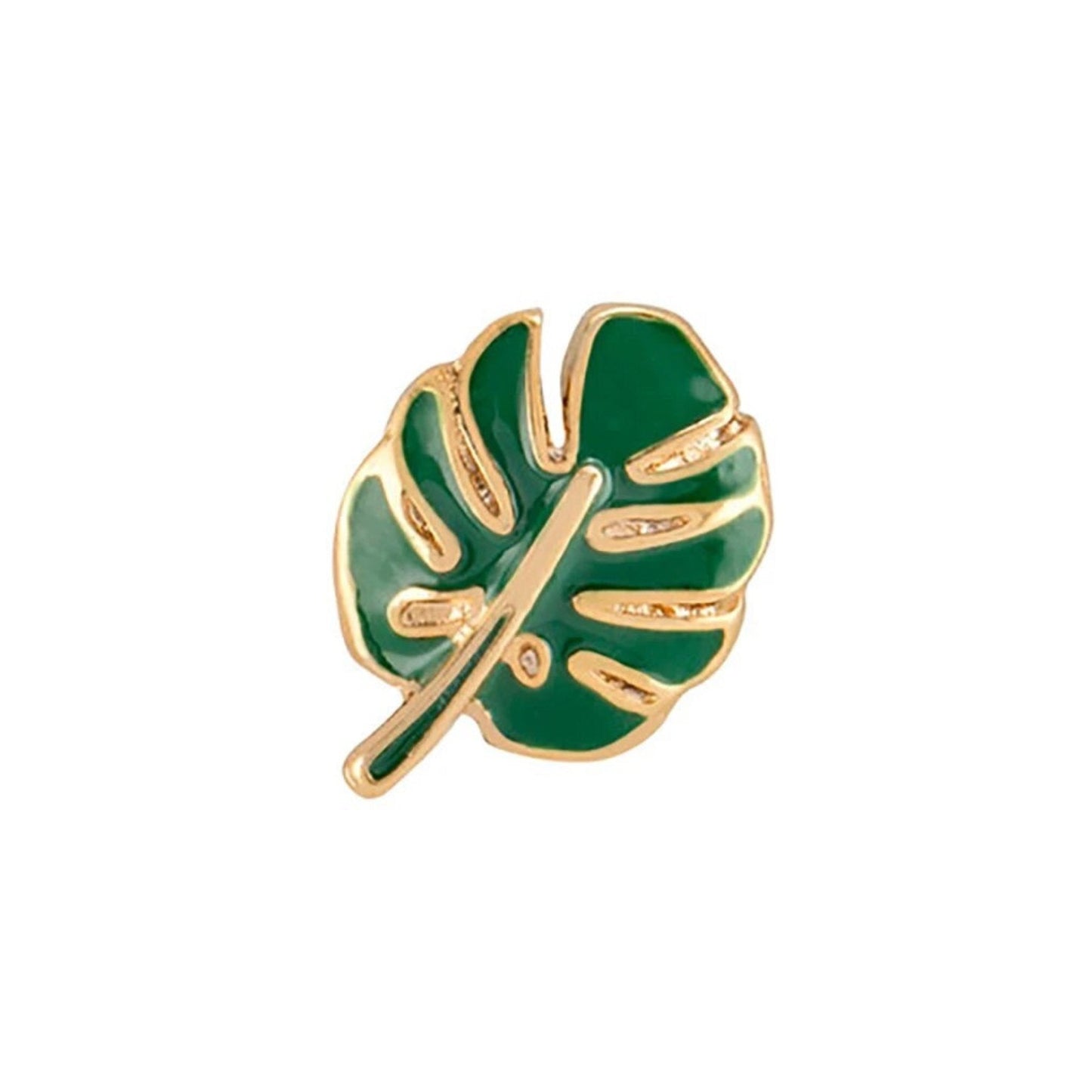 Memory Locket Charm - Monstera Plant Leaf - The Little Jewellery Company