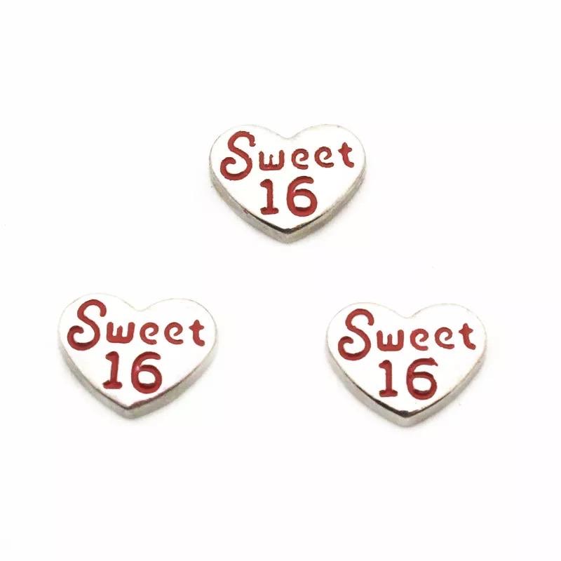 Memory Locket Charm - Sweet 16