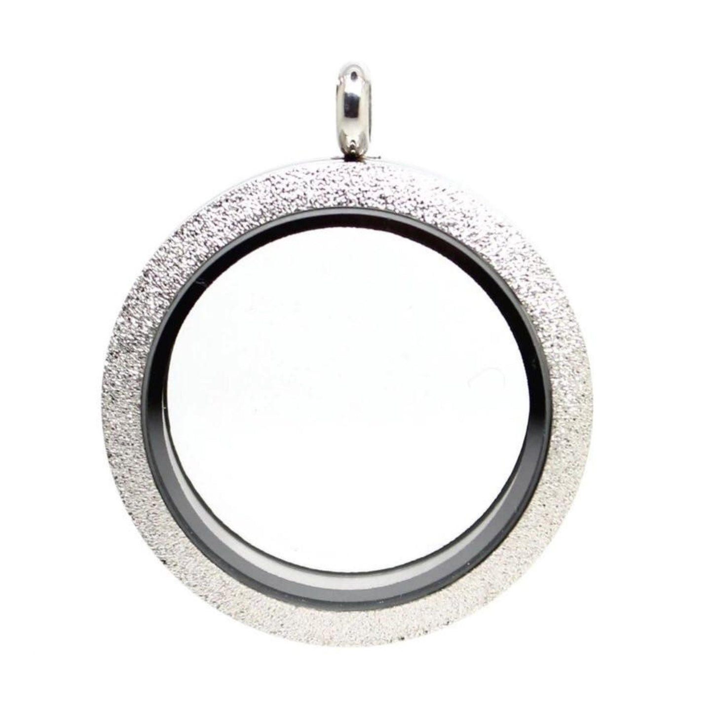 Memory Locket Silver Shimmer - Large - The Little Jewellery Company