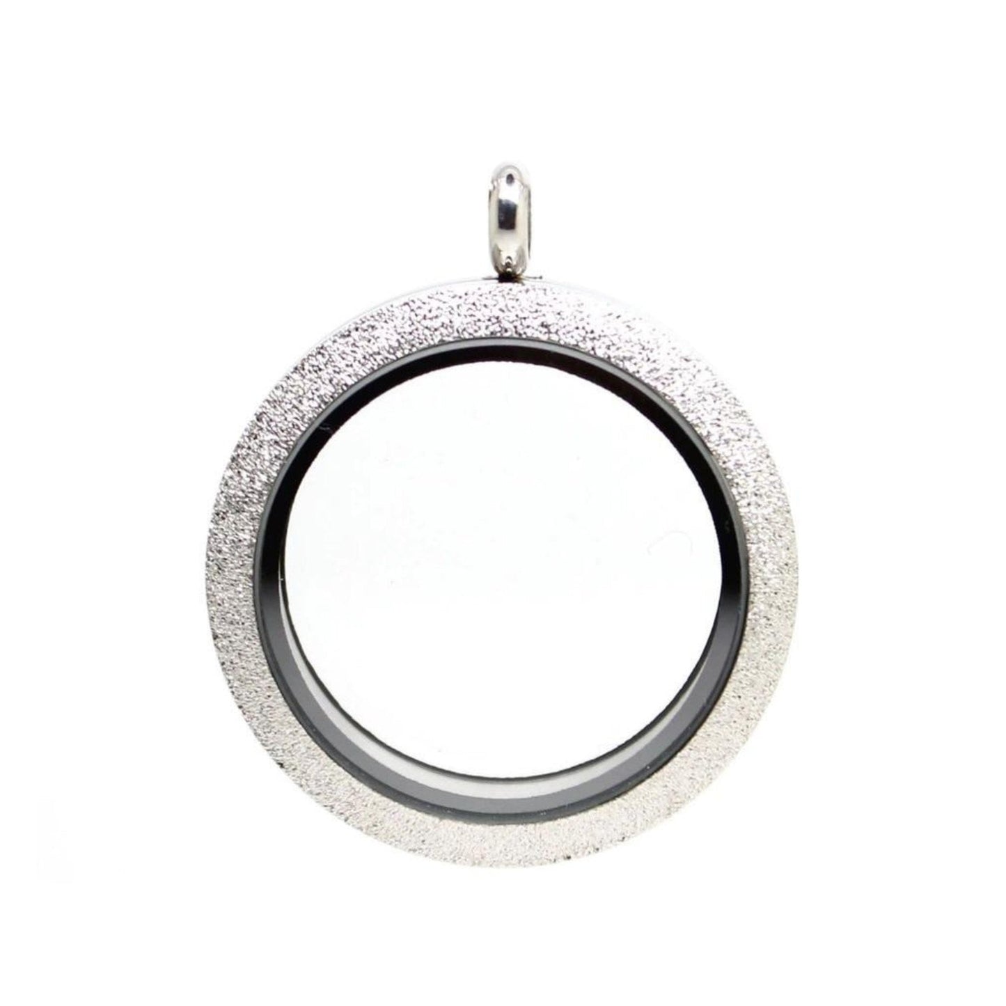 Memory Locket Silver Shimmer - Medium - The Little Jewellery Company