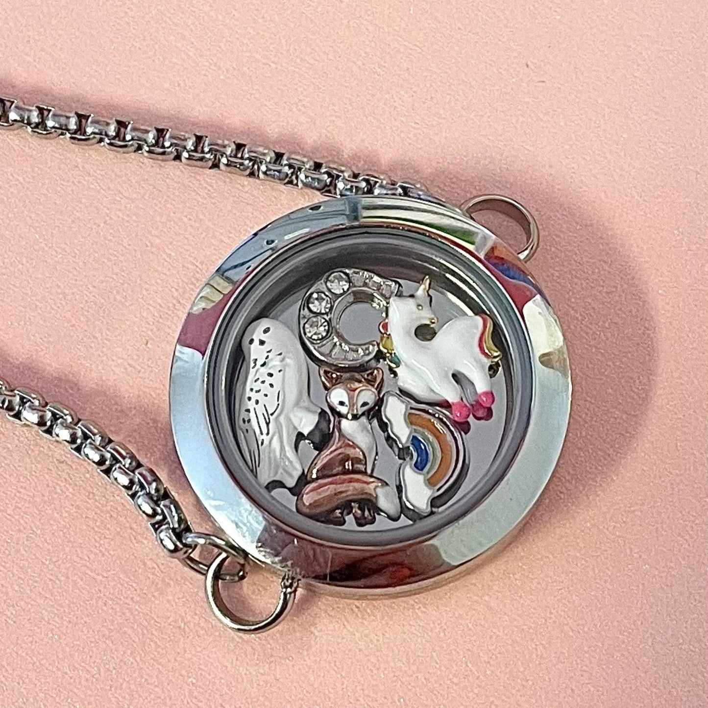 Memory Locket Slide Fastening Bracelet - Silver Medium - The Little Jewellery Company
