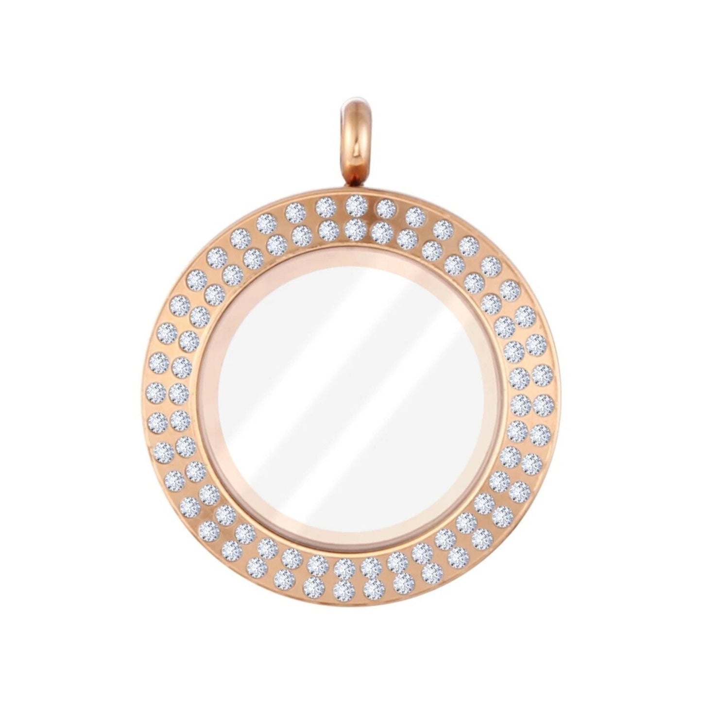 NEW! Limited Edition Memory Locket - Double Rose Gold Crystal - The Little Jewellery Company