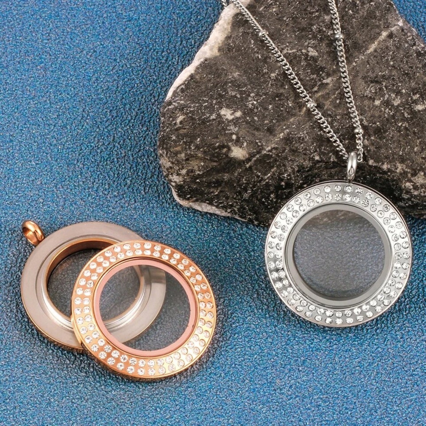 NEW! Limited Edition Memory Locket - Double Silver Crystal - The Little Jewellery Company