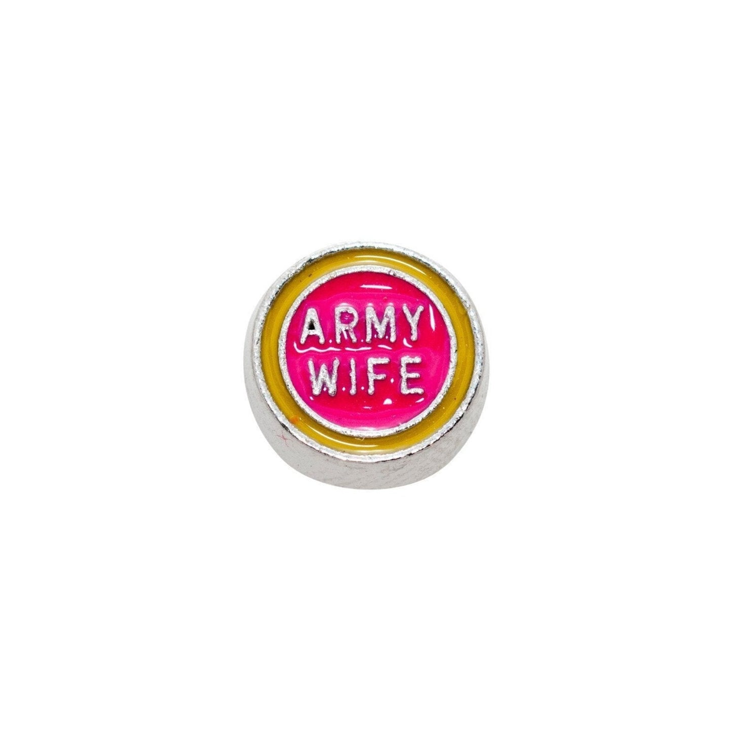 Memory Locket Charm - Army wife - The Little Jewellery Company