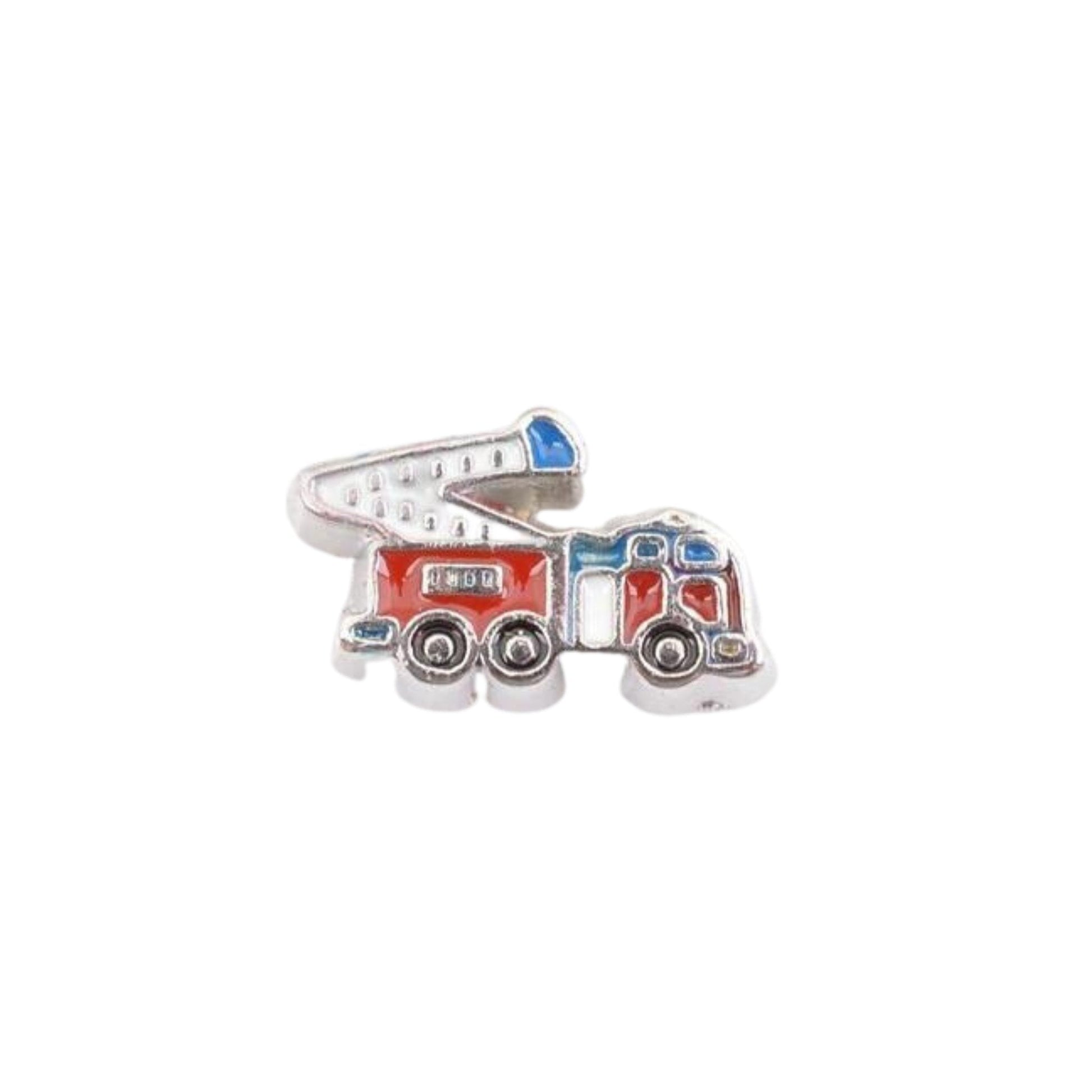 Memory Locket Charm - Fire engine - The Little Jewellery Company