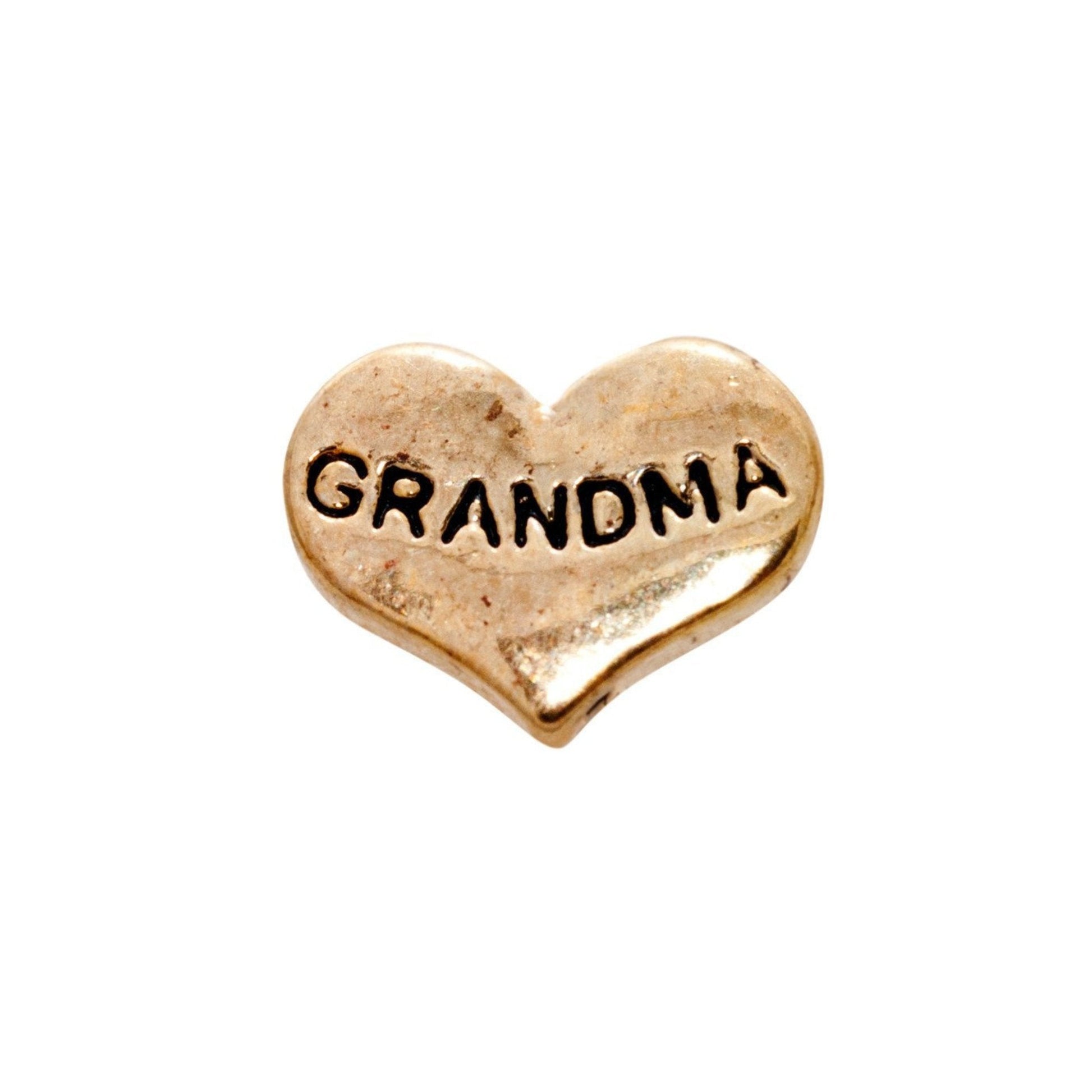 Memory Locket Charm - Grandma (gold) - The Little Jewellery Company