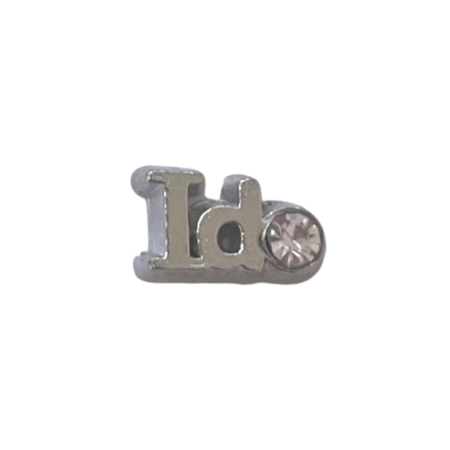 Memory Locket Charm - I Do - The Little Jewellery Company