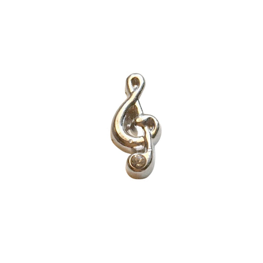 Memory Locket Charm - Treble clef - The Little Jewellery Company