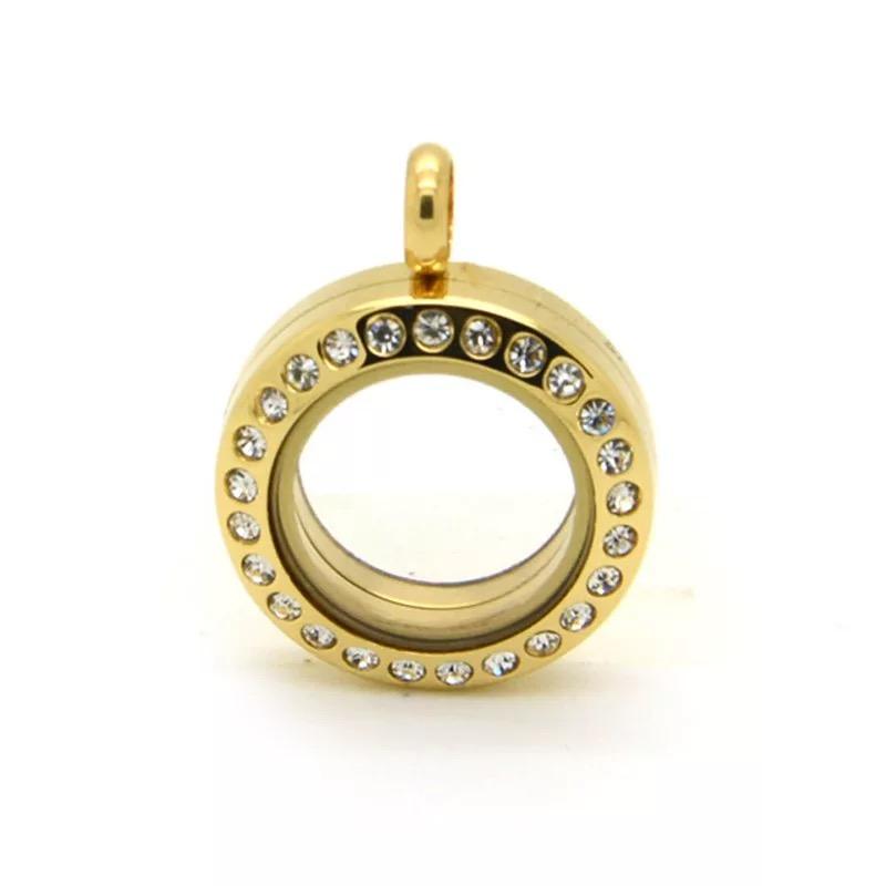 Memory Locket Gold Crystal - Small - Your Locket