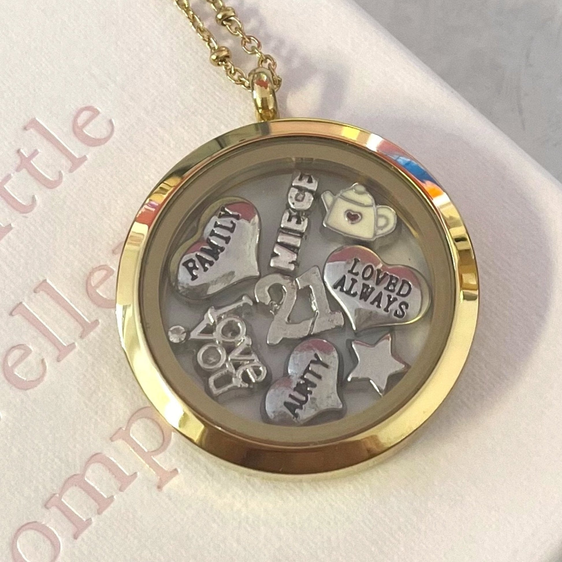 Memory Locket Gold - Large - The Little Jewellery Company