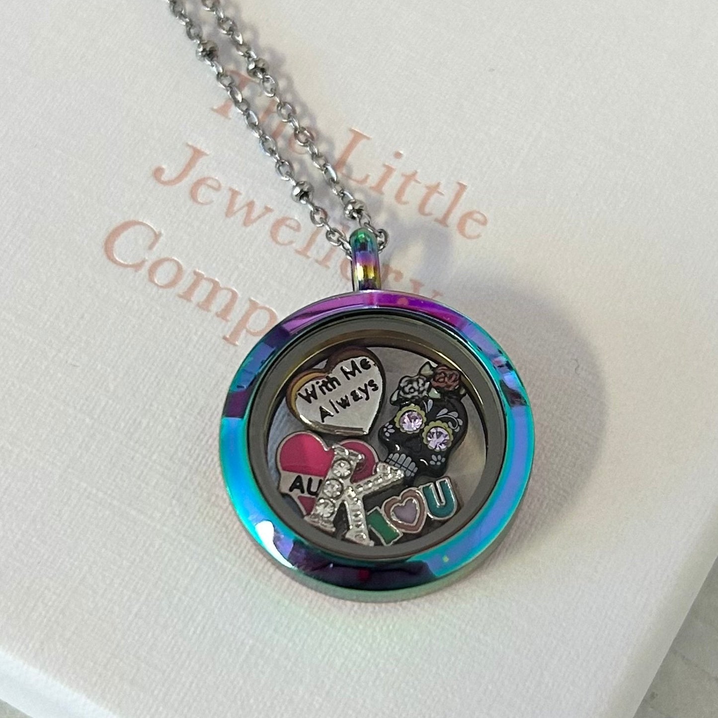 Memory Locket Rainbow - Medium - The Little Jewellery Company