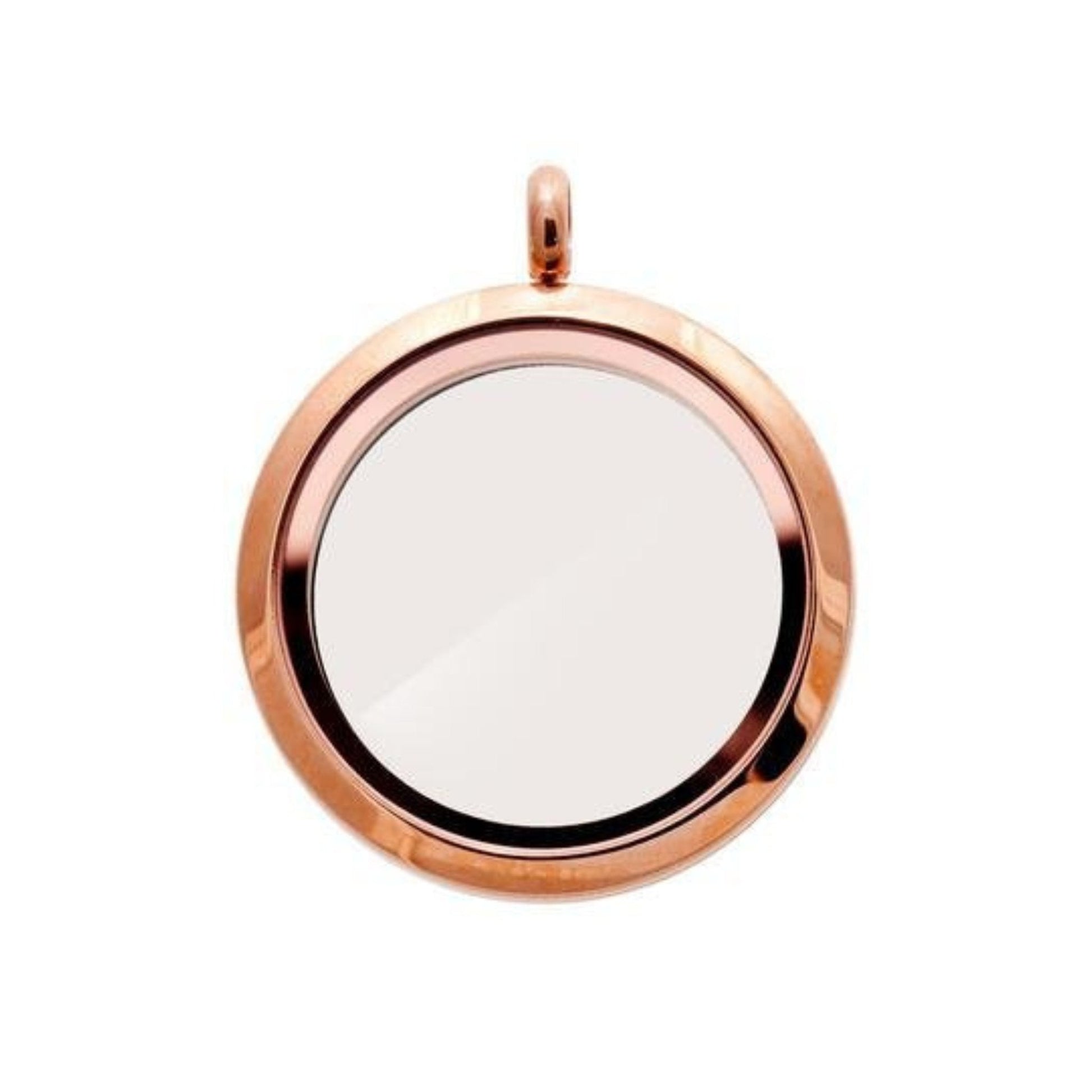 Memory Locket Rose Gold - Medium - The Little Jewellery Company