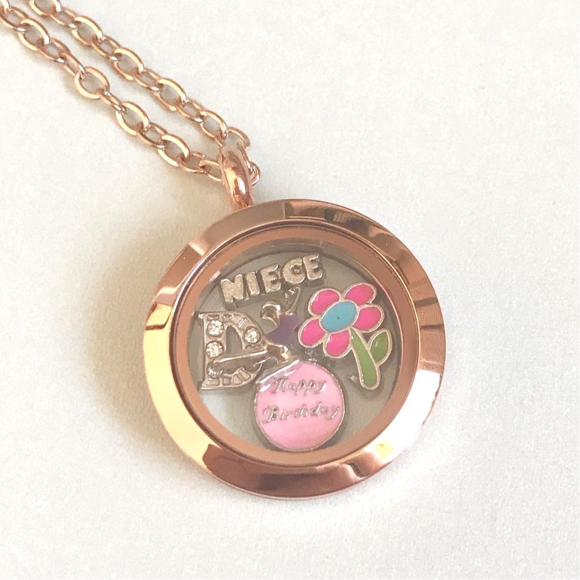 Memory Locket Rose Gold - Medium - Your Locket