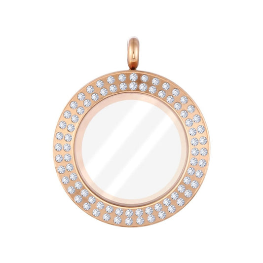 NEW! Limited Edition Memory Locket - Double Rose Gold Crystal - The Little Jewellery Company